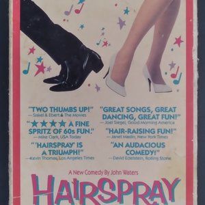 Vintage 1988 Original HAIRSPRAY 'Get back to your roots' VHS Casette
